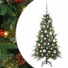 vidaXL Albero di Natale Artificiale con Rami Pieghevoli Verde 120 cm