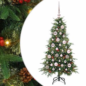 vidaXL Albero di Natale Artificiale con Rami Pieghevoli Verde 120 cm