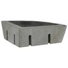 vidaXL Lavabo a parete Grigio (38-45) x (30-35) x 15 cm