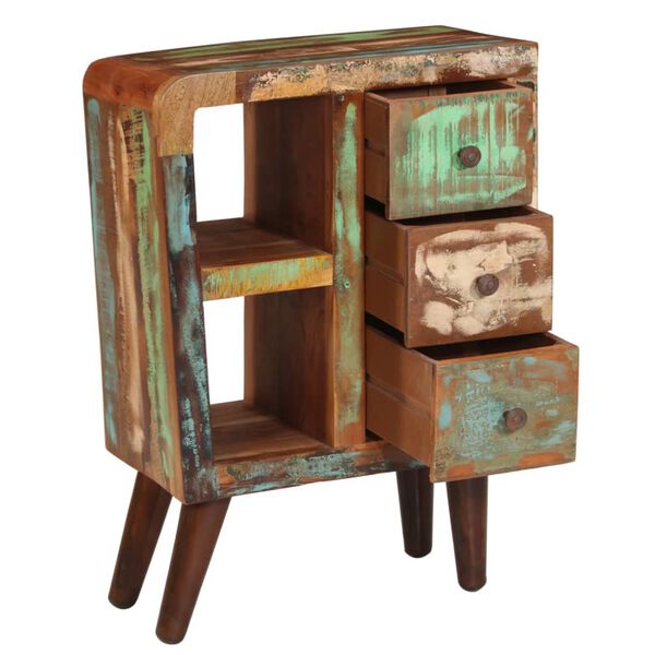 vidaXL Credenza 55x30x80 cm in Legno Massello di Recupero