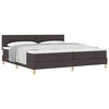 vidaXL Letto box spring con materasso Marrone scuro 200 x 200 cm