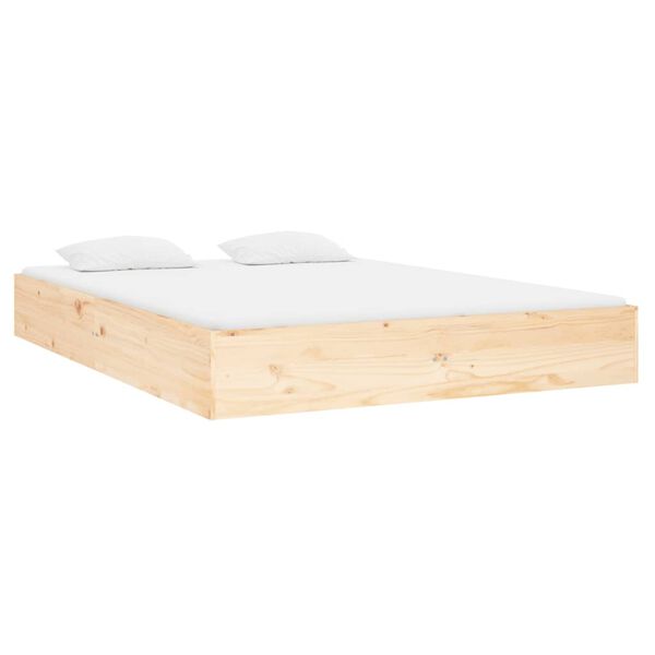 vidaXL Giroletto in Legno Massello 140x190 cm