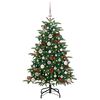 vidaXL Albero di Natale artificiale con 150 LED Verde 120 cm