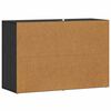 vidaXL Credenza Rovere Nero 80 x 30 x 53 cm Legno multistrato