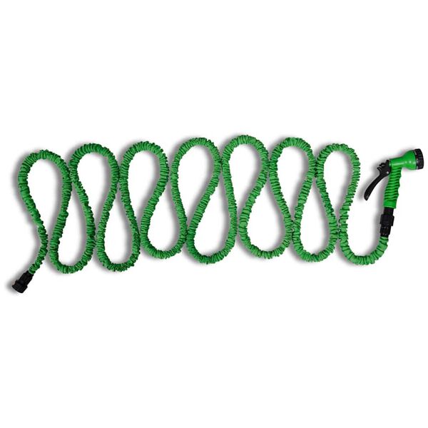 vidaXL Tubo flessibile da giardino retrattile con ugello multifunzionale 5 ~ 15 m