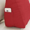 vidaXL Cuscino per Schiena Rosso 45 x 20 x 35 cm Tessuto