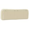 vidaXL Cuscino Testiera Hvar Crema 160 cm in Tessuto