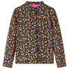 vidaXL Camicia da Bambina con Colletto Fascia Blu Marino 104
