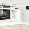 vidaXL Base da Cucina Kalmar Bianco Lucido in Legno Multistrato