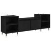 vidaXL Mobile TV 160 x 35 x 55 cm Rovere Nero Legno ingegnerizzato