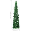 vidaXL Albero di Natale Artificiale Apribile Verde 180 cm PET