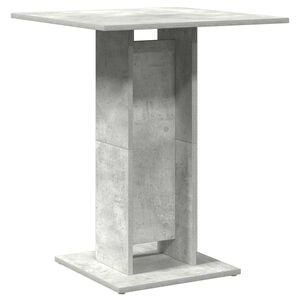 vidaXL Tavolo da Bistrot Grigio Cemento 60x60x75 cm Legno Multistrato