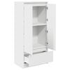 vidaXL Armadio con Cassetto Bianco 55,5x34x119,5 cm Legno Multistrato