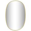 vidaXL Specchio da Parete Dorato 50x35 cm