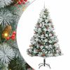 vidaXL Albero di Natale artificiale Verde e bianco 240 cm