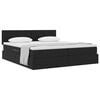 vidaXL Letto con Contenitore con materasso Nero 100 x 200 cm
