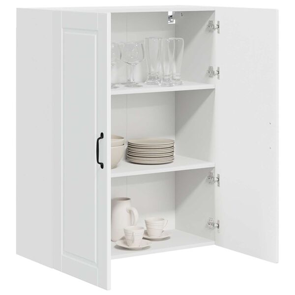 vidaXL Mobile da cucina con lo scaffale Bianco Lucido 80 x 31 x 100 cm
