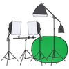 vidaXL Kit per Studio Fotografico con Set di Luci e Fondale