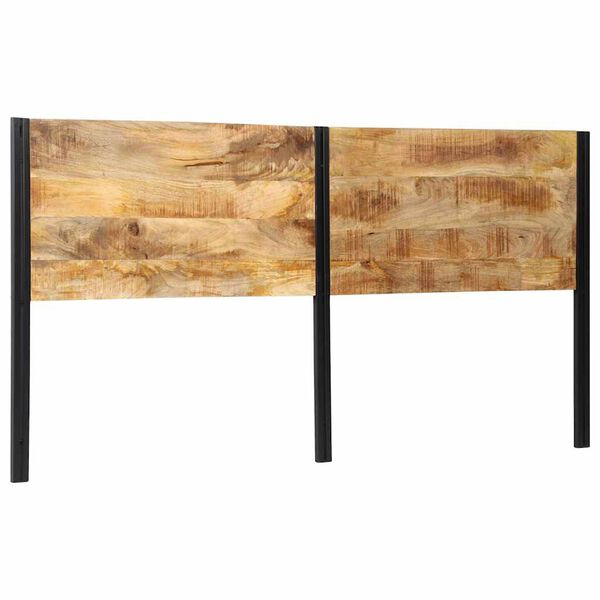 vidaXL Testiera 200 cm in Legno Massello di Mango e Ferro