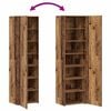 vidaXL Credenza 2 pcs Legno vecchio 50 x 42,5 x 185 cm