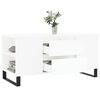 vidaXL Tavolino da Salotto Bianco 102x44,5x50 cm in Legno Multistrato