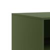 vidaXL Mobili TV 2 pz Verde Oliva 67x39x44 cm in Acciaio