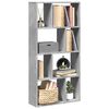 vidaXL Libreria Grigio Cemento 60x20x120,5 cm in Truciolato