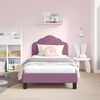 vidaXL Struttura letto bambini con testata Viola 80 x 160 cm Velluto