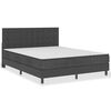 vidaXL Letto a Molle Grigio Scuro in Tessuto 180x200 cm