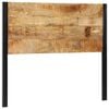 vidaXL Testiera 120 cm in Legno Massello di Mango e Ferro