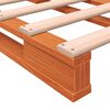 vidaXL Letto Pallet Marrone Cera 180x200 cm in Legno Massello di Pino