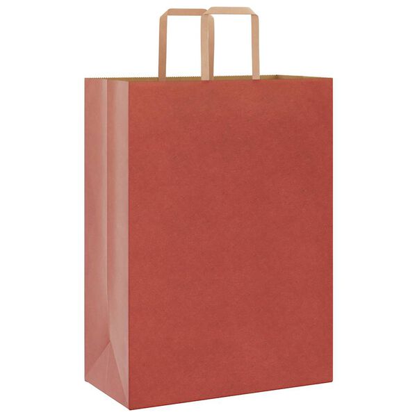 vidaXL Sacchetti di Carta 50 pz con Manici Rossi 32x17x44 cm