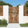 vidaXL Cancello da giardino 100x175 cm in acciaio Corten con design ad albero