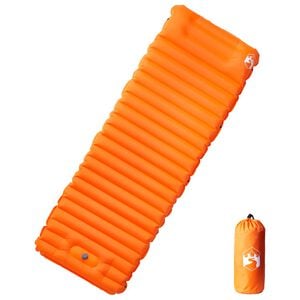 vidaXL Materasso Campeggio Autogonfiabile Cuscini 1 Persona Arancio