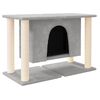 vidaXL Albero per Gatti con Tiragraffi in Sisal Grigio Chiaro 50 cm