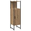 vidaXL Mobile da Bagno Rovere 33x33x120,5 cm Legno Multistrato