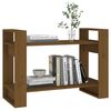 vidaXL Libreria/Divisorio Ambrato 80x35x56,5 cm Legno Massello di Pino