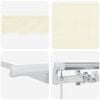 vidaXL Tenda Retrattile Crema 300 x 200 cm Poliestere e Alluminio