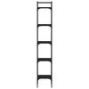 vidaXL Libreria a 5 Ripiani Nera 35x30x174 cm in Legno Multistrato