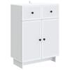 vidaXL Credenza Bianco 66 x 34,5 x 90 cm Legno ingegnerizzato