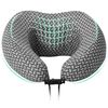 vidaXL Cuscino da Viaggio per il Collo Grigio 30 x 28 x 14 cm