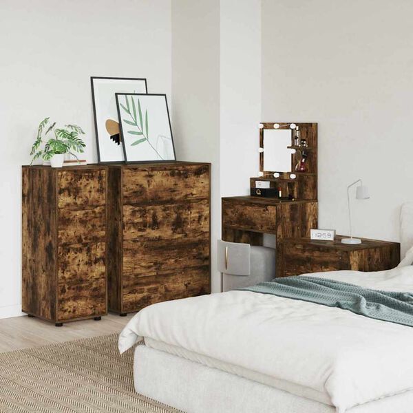 vidaXL Armadio Rovere fum&eacute; 40 x 48 x 105 cm Legno multistrato