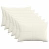 vidaXL Federa 6 pz ALMELO Crema 30 x 50 cm corduroy