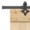 vidaXL Porta Scorrevole con Set Hardware 100x210cm Legno Massello Pino