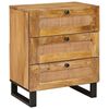 vidaXL Armadio da Notte con cassetto Naturale 50 x 33 x 62 cm