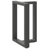 vidaXL Gambe per tavolo da pranzo a forma di T 2 pz Antracite 60x35x(72-73) cm Acciaio