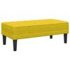 vidaXL panchina Giallo 113 x 57 x 39 cm Velluto