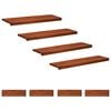 vidaXL Tappeti per scale 8 pz 90 x 30 x 2 cm Marrone