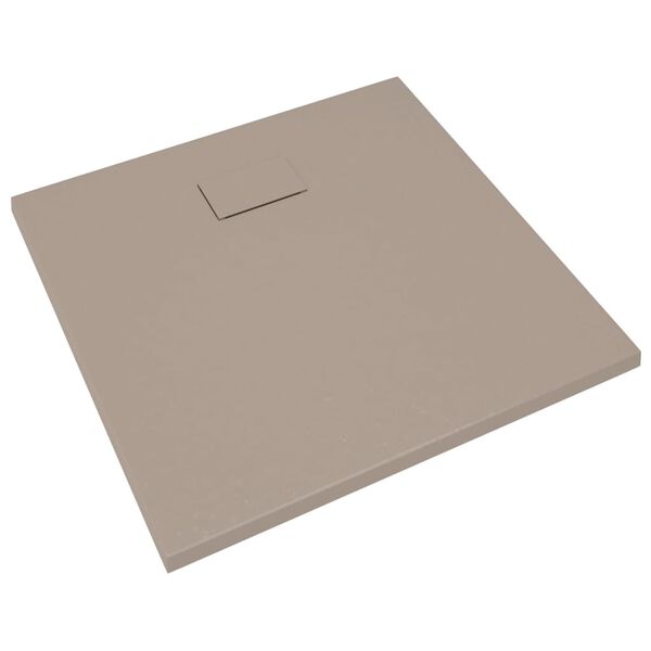 vidaXL Piatto Doccia in SMC Marrone 90x80 cm