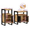 vidaXL Set di mobili per il bagno 2 pcs Legno di mango solido e grezzo
